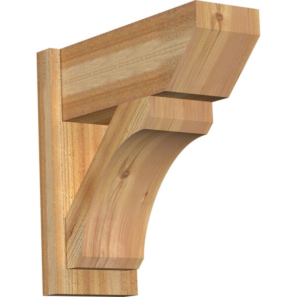 Ekena Millwork Legacy Slat Rough Sawn Outlooker, Western Red Cedar, 8"W x 20"D x 20"H OUT08X20X20LEC06RWR - main